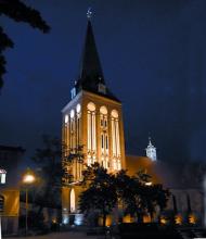 STARGARD SZCZECIŃSKI/ Iluminacja Kościoła pw. Św. Jana Chrzciciela